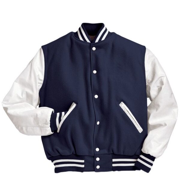 Cotton Body, Faux Leather Sleeves