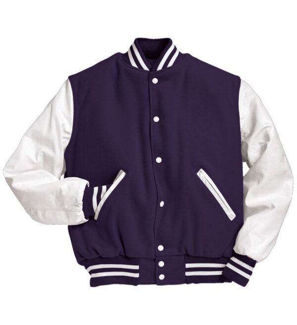 Cotton Body, Faux Leather Sleeves