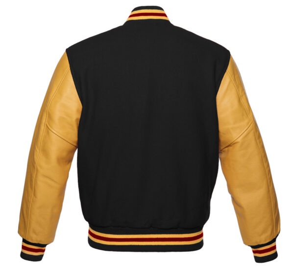 Wool Body, faux Leather Sleeves - Image 2