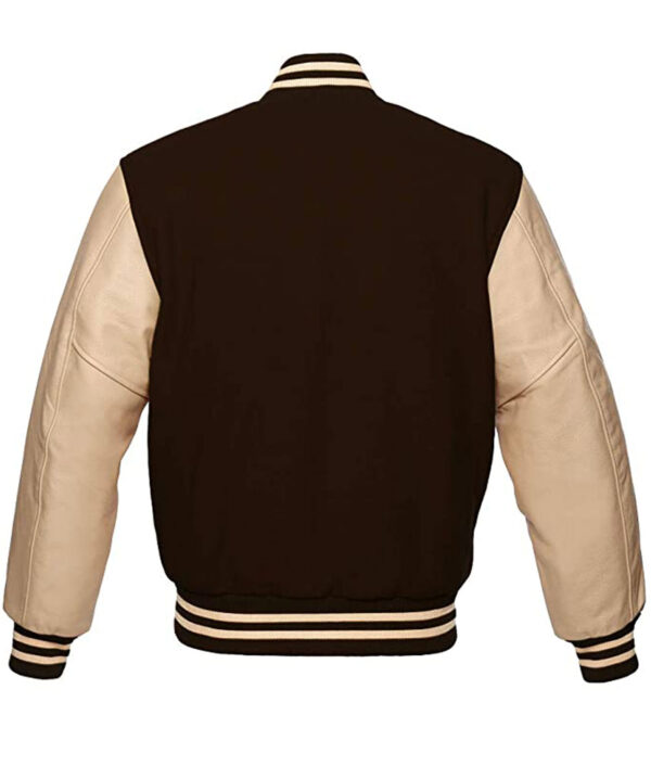 Wool Body, faux Leather Sleeves - Image 2